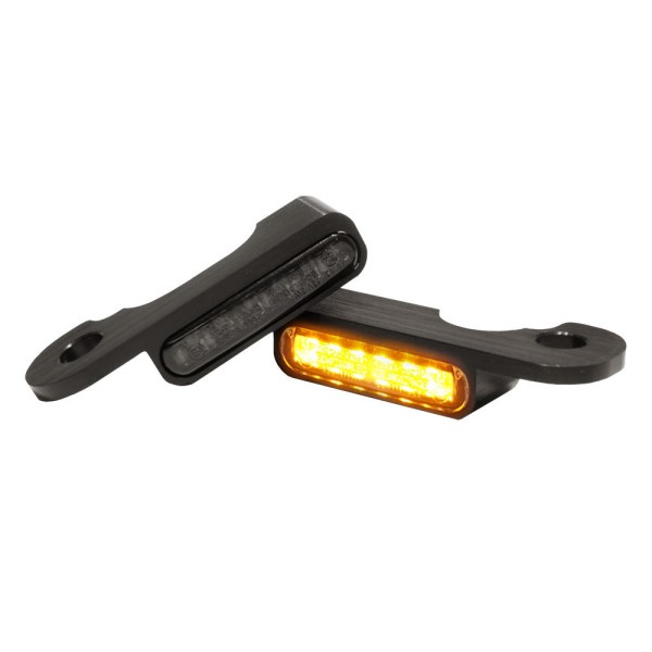 LED BLINKER VORNE ALUMINUM BLACK