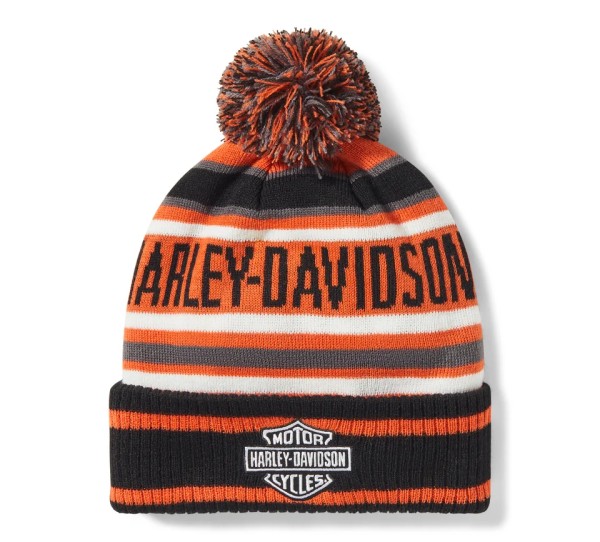 BEANIE ORANGE7BLACK