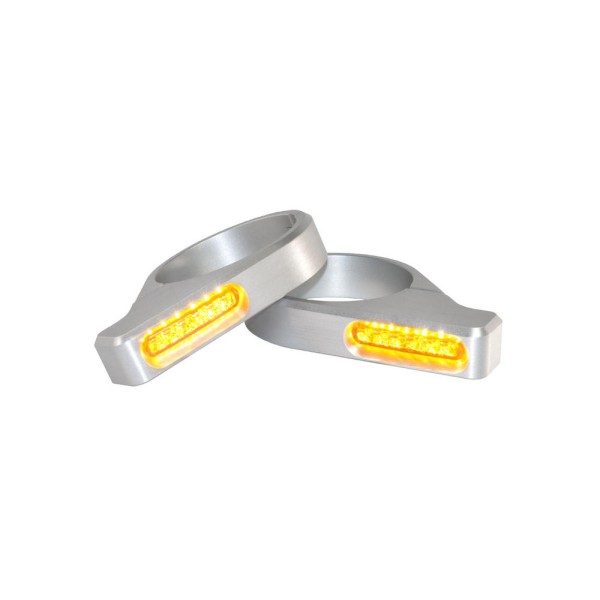 LED GABELBLINKER CLASSIC / ALUMINUM / SILVER