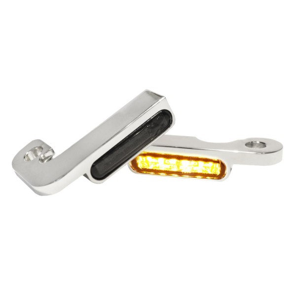 LED BLINKER VORNE ALUMINUM-CHROM