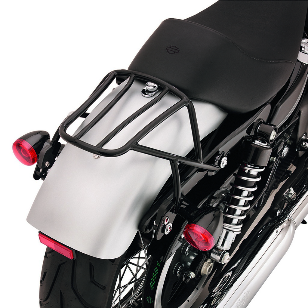 Gepäckträger Solo Rack Für Harley Sportster 2004–2020 – Abnehmbar Schwarz