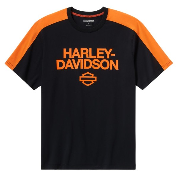 TEE KNIT BLACK/ORANGE