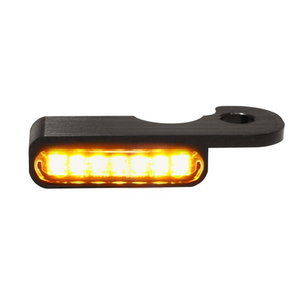 LED BLINKER VORNE ALUMINUM-BLACK