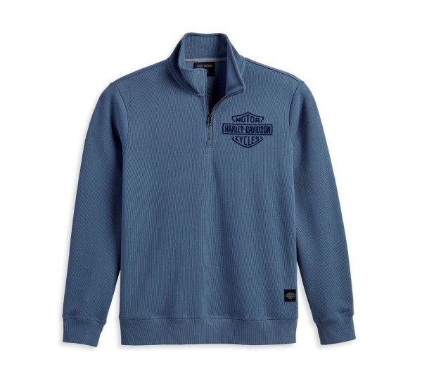 MOCKNECK KNIT BLUE