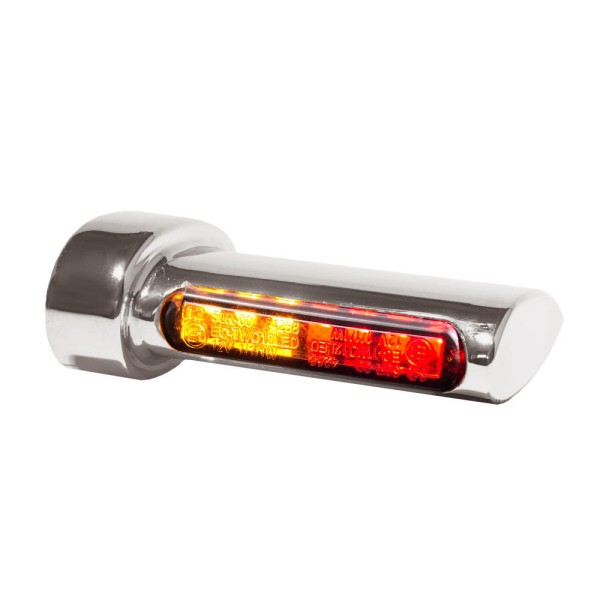 LED BLINKER HINTEN ALUMINUM / CHROM