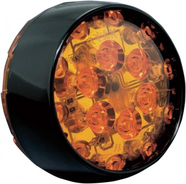 ECE-KONFORME LED-BLINKER-EINSCHÜBE ORANGE/SCHWARZ