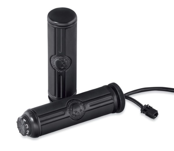 WILLY G SKULL LENKERGRIFFE BEHEIZT SCHWARZ