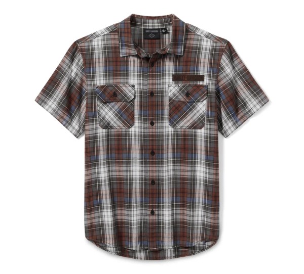 SHIRT OFF WHITE/DARK BLUE