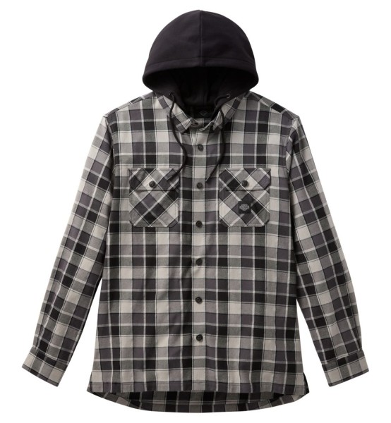 SHIRT WOVEN BLACK / GREY