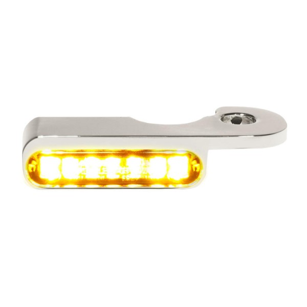 LED BLINKER VORNE ALUMINUM-CHROM