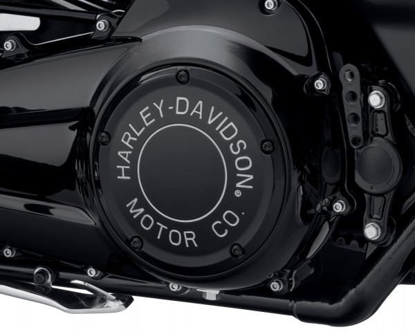 HARLEY-DAVIDSON MOTOR CO. DERBY DECKEL, SCHWARZGLÄNZEND